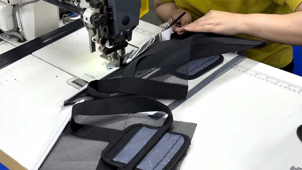 Pet product webbing and sewing process
